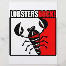 Roche de homards ! prospectus avec motif