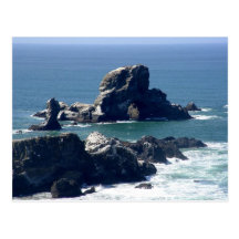 Roche de joint sur la carte postale de côte de l'O