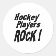 Roche de joueurs de hockey ! Autocollant
