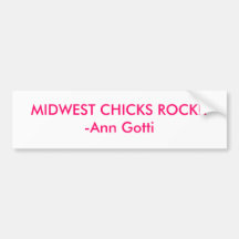 ROCHE DE POUSSINS DE MIDWEST ! ! - Ann Gotti Autocollant Pour Voiture