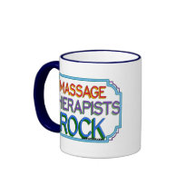 Roche de thérapeutes de massage tasse à café