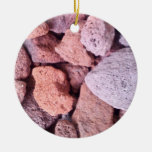 Roche rouge de lave ornements