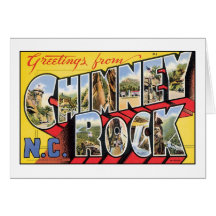 Roche vintage de cheminée, carte postale d'OR