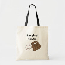 Roches de base-ball de gant et de boule sac fourre-tout