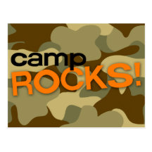 ROCHES de CAMP de Brown Camo ! Carte postale