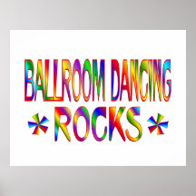 Roches de danse de salon affiches