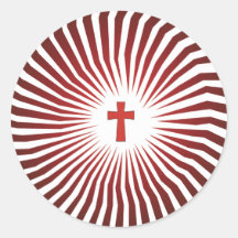 Roches de Dieu - vitesse chrétienne de roche Autocollant Rond