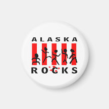Roches de l'Alaska Magnets