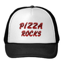 ROCHES DE PIZZA CASQUETTES DE CAMIONNEUR