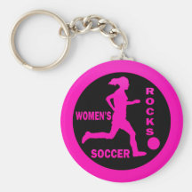 Roches du football des femmes porte-clé