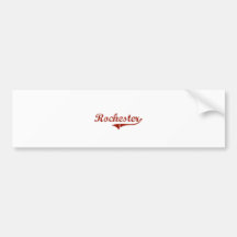 Rochester Indiana Classic Design Bumper Sticker