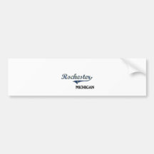 Rochester Michigan City Classic Bumper Sticker