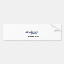 Rochester Pennsylvania City Classic Bumper Stickers