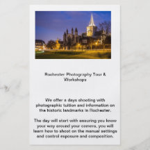 Rochester Photography Tours Personalised Flyer
