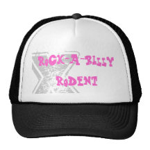 rock-a-billy rodent trucker hat