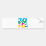 ROCK AND ROLL  Guitar NEW YORK Bumper Stickers