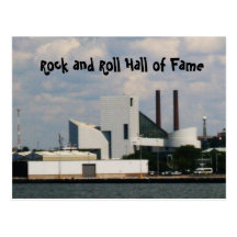 ROCK AND ROLL HALL OF FAME postcard