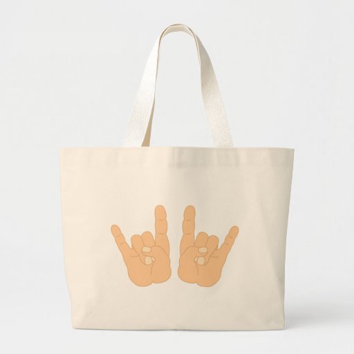 Rock and Roll Hand Sign Bags