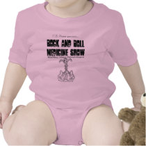 Rock and Roll Medicine Show infant creeper-pink