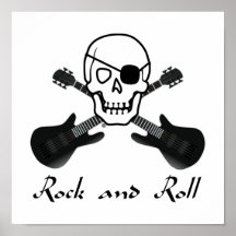 Rock and Roll Pirate Poster
