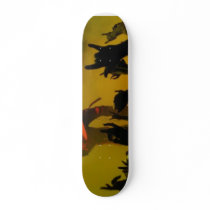 Rock and roll skate board decks