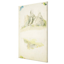Rock and Tree: Two Studies, 12th July 1810 Stretched Canvas Prints