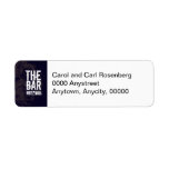 Rock Band Bar Mitzvah Return Address Custom Return Address Labels