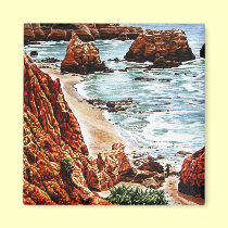 Rock Beach Landscape magnets