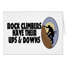Rock Climbers Have Ups & Downs Cards