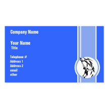 Rock Climbing; Blue Business Cards