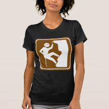Rock Climbing Highway Sign T-shirt