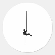Rock Climbing Round Sticker
