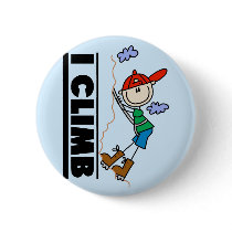 Rock Climbing Tshirts and Gifts Pinback Button