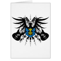 Rock Coat of Arms Greeting Cards