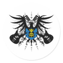 Rock Coat of Arms Stickers