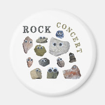 Rock Concert Fridge Magnet