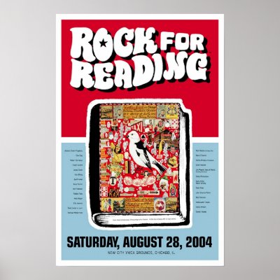 rock for reading poster by firebelly