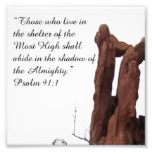 Rock Formation Psalm 91:1 Encouraging Bible Print Art Photo