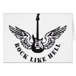 rock guitar cards