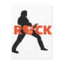 rock guitar postcard