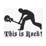 rock guitar postcards