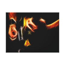Rock Guitarist Player Art Canvas Print