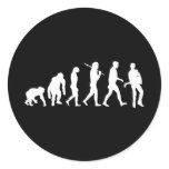 Rock Guitarist Rockstar Rock Band Music Round Stickers