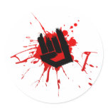 Rock Hand - Emo Rock Music Band Alternative Metal Stickers