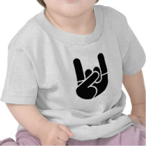 Rock Hand Stencil Tshirts