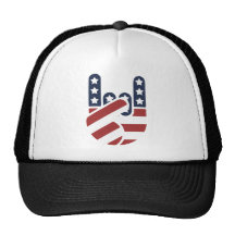 Rock Hand USA Trucker Hat