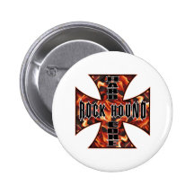 Rock Hound Hard Core Pinback Button