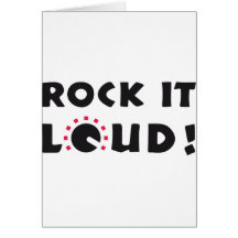 rock it louder grußkarte
