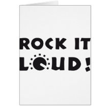 rock it louder grußkarten