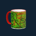 Rock Leaf Carving Mug